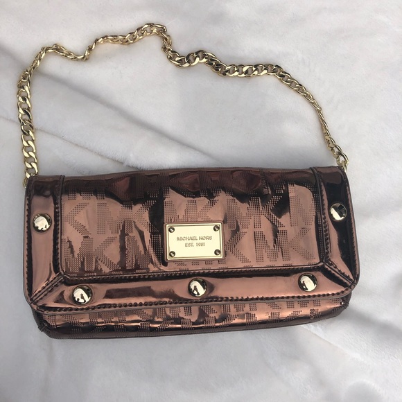 Michael Kors Handbags - Michael Kors Bronze Shoulder Handbag